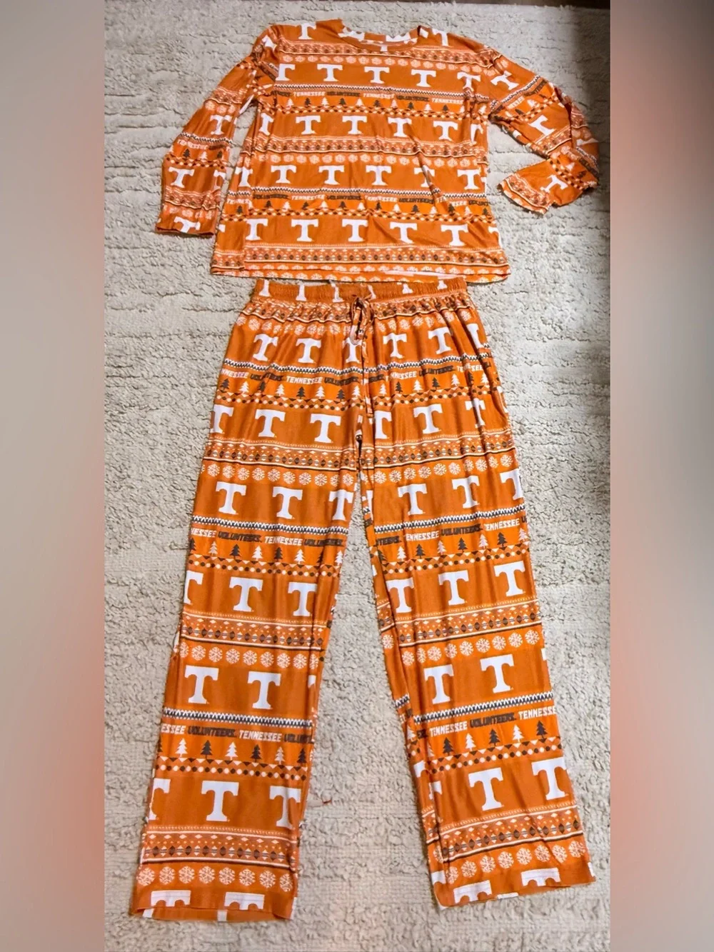 Concepts sport Tennessee Volunteers Ugly Sweater Top and Pant lounge set size XL
